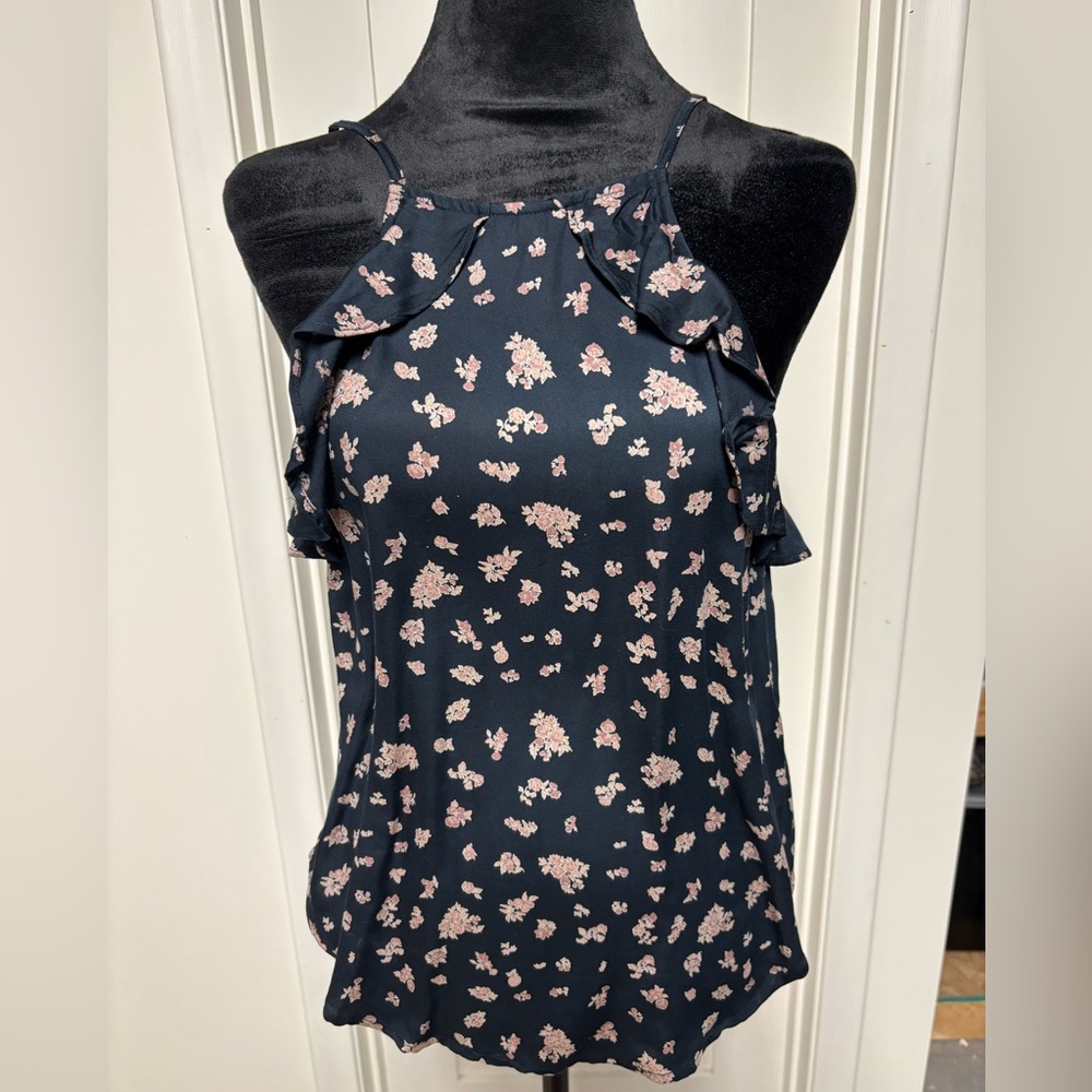 Billabong Blue Ruffled Sleeveless Camisole